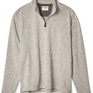 Wrangler Authentic Pullover Quarter Zip - XL  - Gray